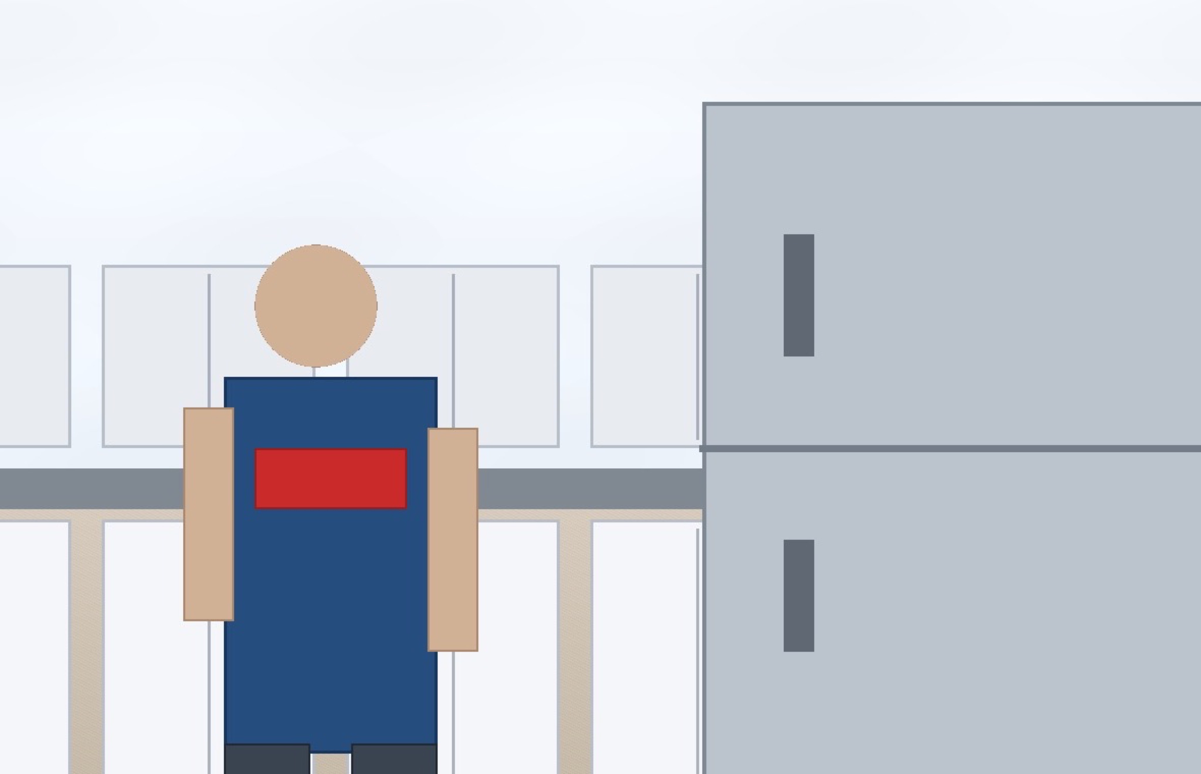 Technician completing an appliance repair visit