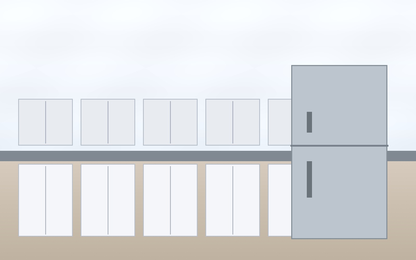 Stainless refrigerator in modern Atlanta kitchen for repair service context